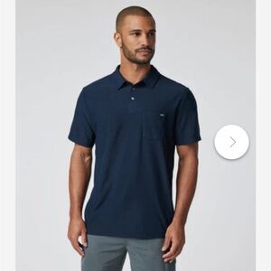 Vuori Ace Polo in Navy Sz M